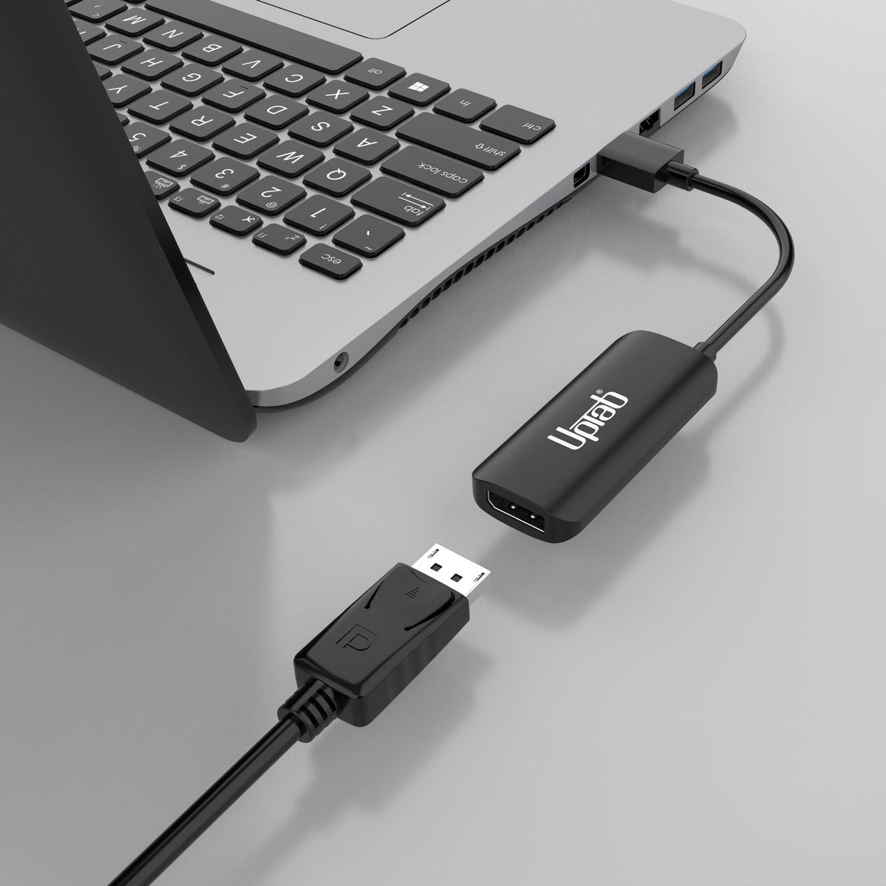 UPTab HDMI 2.1 to DisplayPort Active Adapter with USB Power