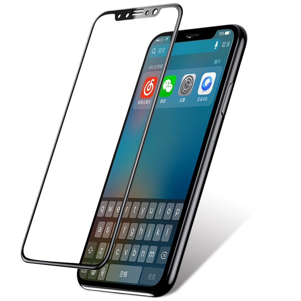 UPTab iPhone X Screen Protector Tempered Glass Screen - With iPhone front